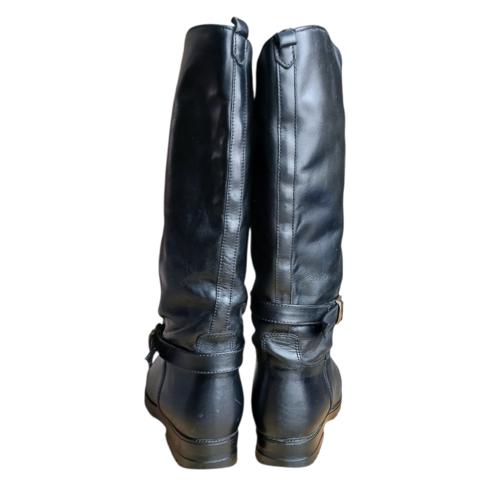 L.L. Bean Women's Size 6 Black Leather Riding Boots - Picture 5 of 7